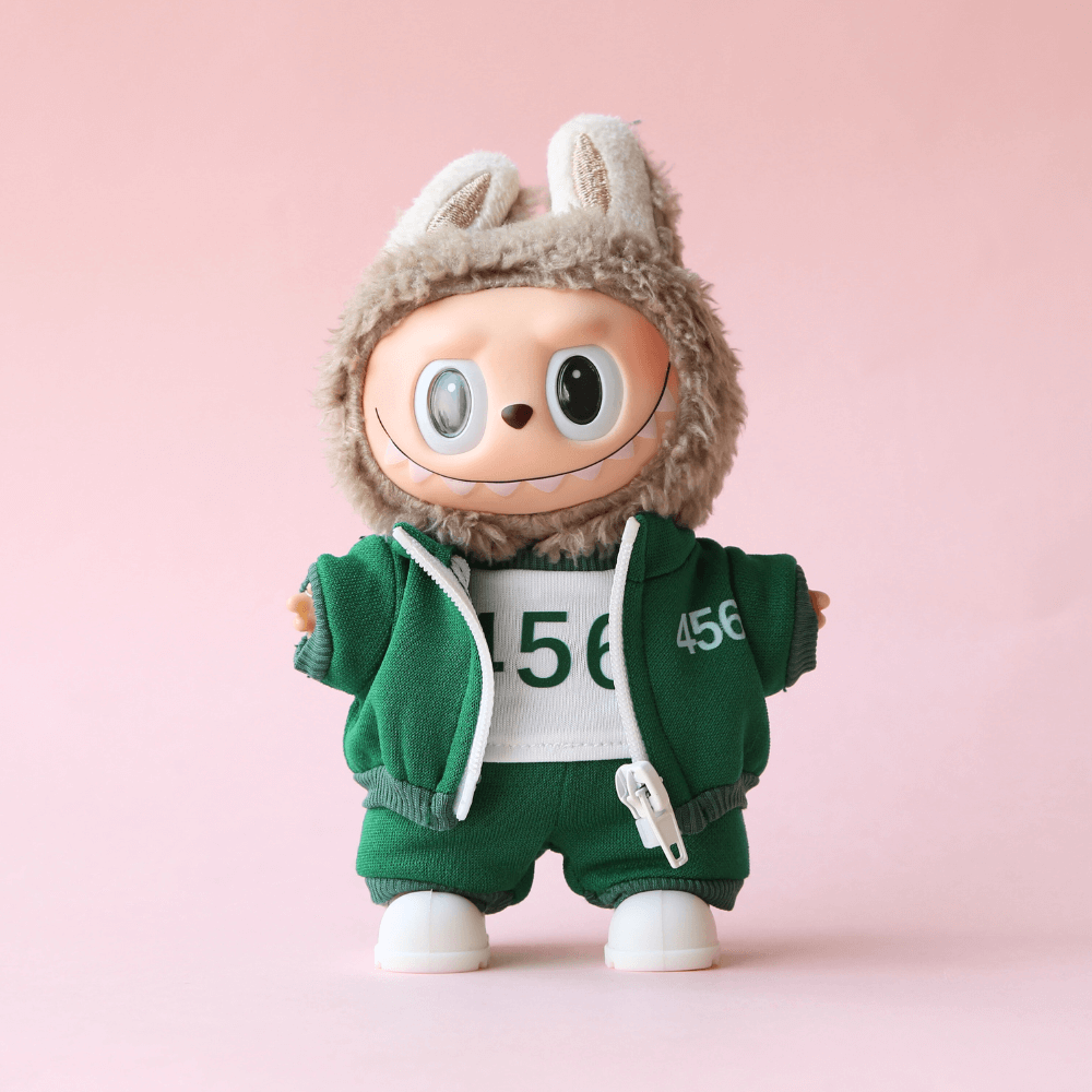 Squid Game Men¡¯s Tracksuit Costume (4-Piece Set) for Labubu 