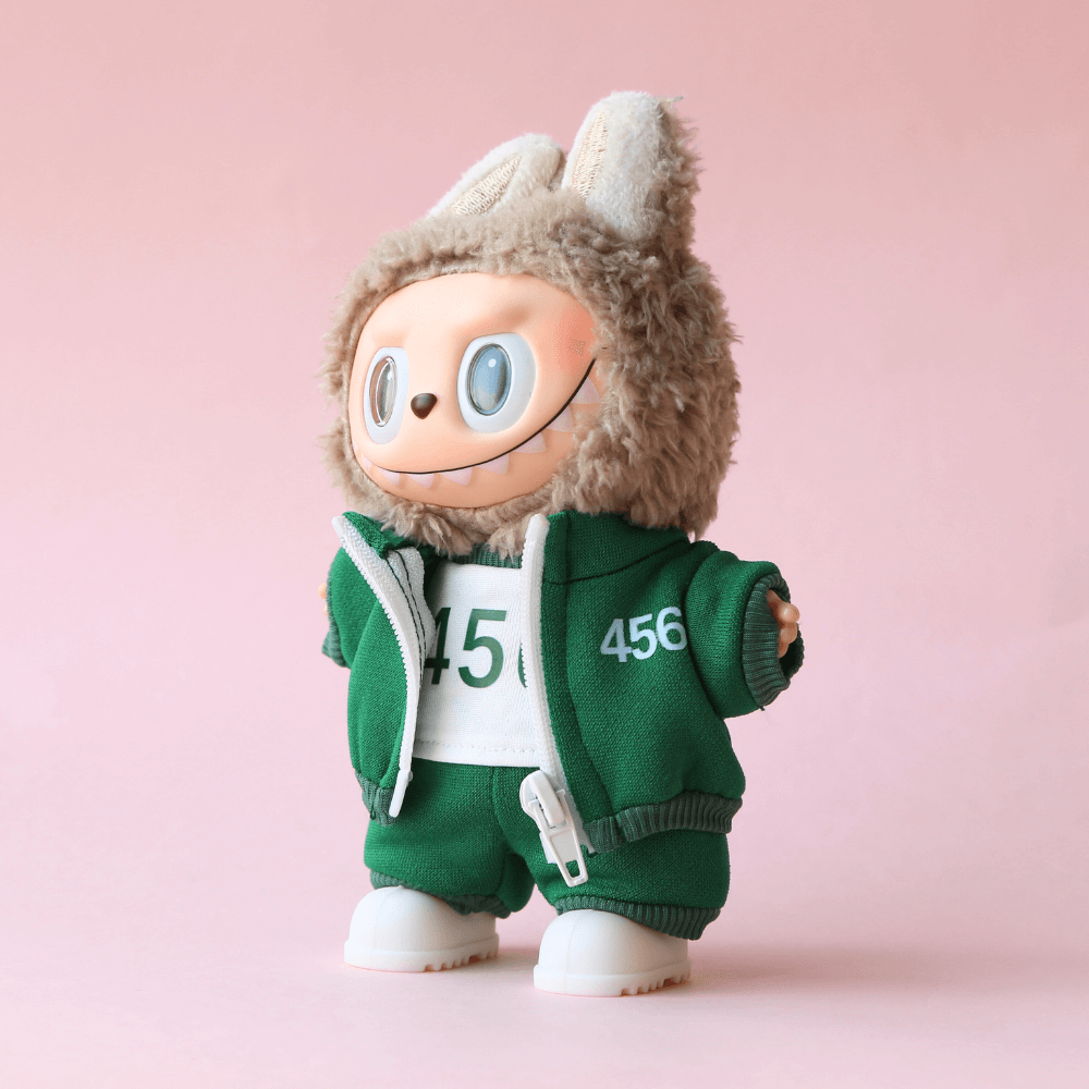 Squid Game Men's Tracksuit Costume (4-Piece Set) for Labubu