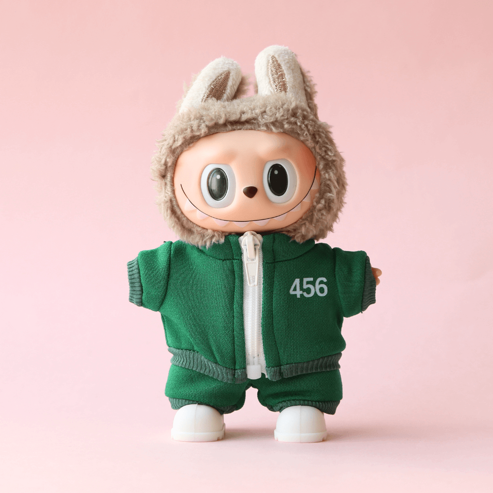 Squid Game Men's Tracksuit Costume (4-Piece Set) for Labubu