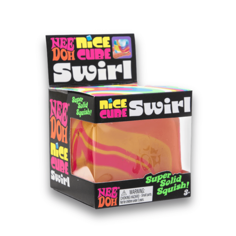 [Pre-order] NeeDoh Nice Cube Swirl- Satisfying Square Shaped Sensory Toy, Original Size
