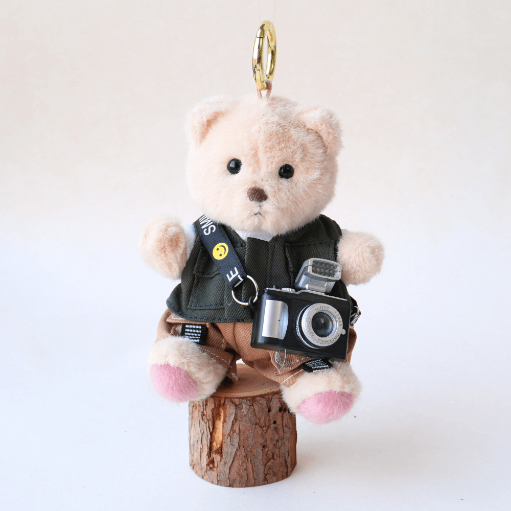 Nubi Teddy Bear Keychain & Casual Outfit - 6 Inches (Bear Included)