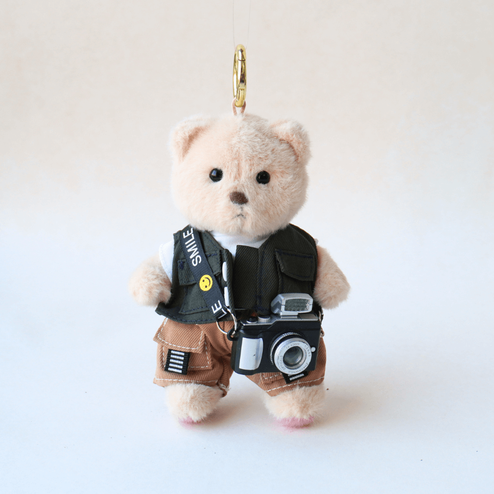 Nubi Teddy Bear Keychain & Casual Outfit - 6 Inches (Bear Included)