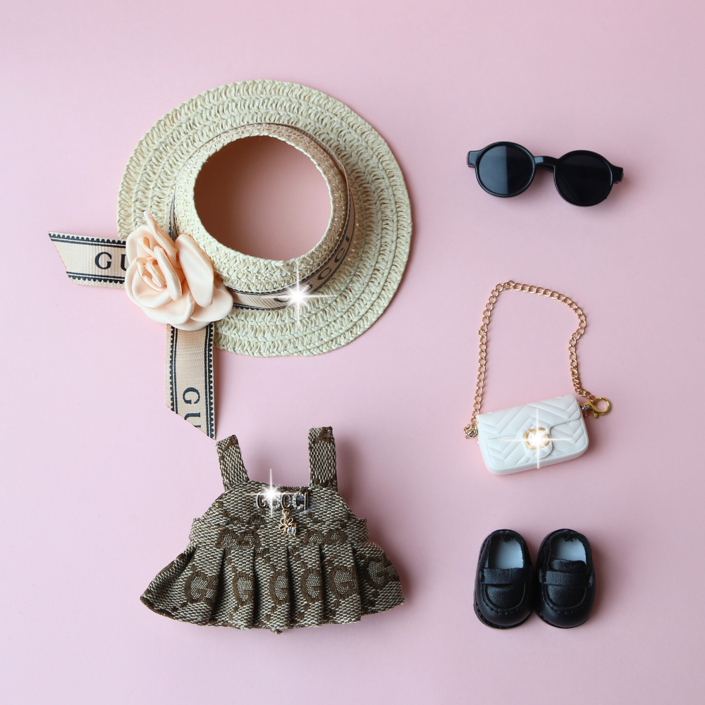G Style Vintage Set (Dress, Hat & Bag)