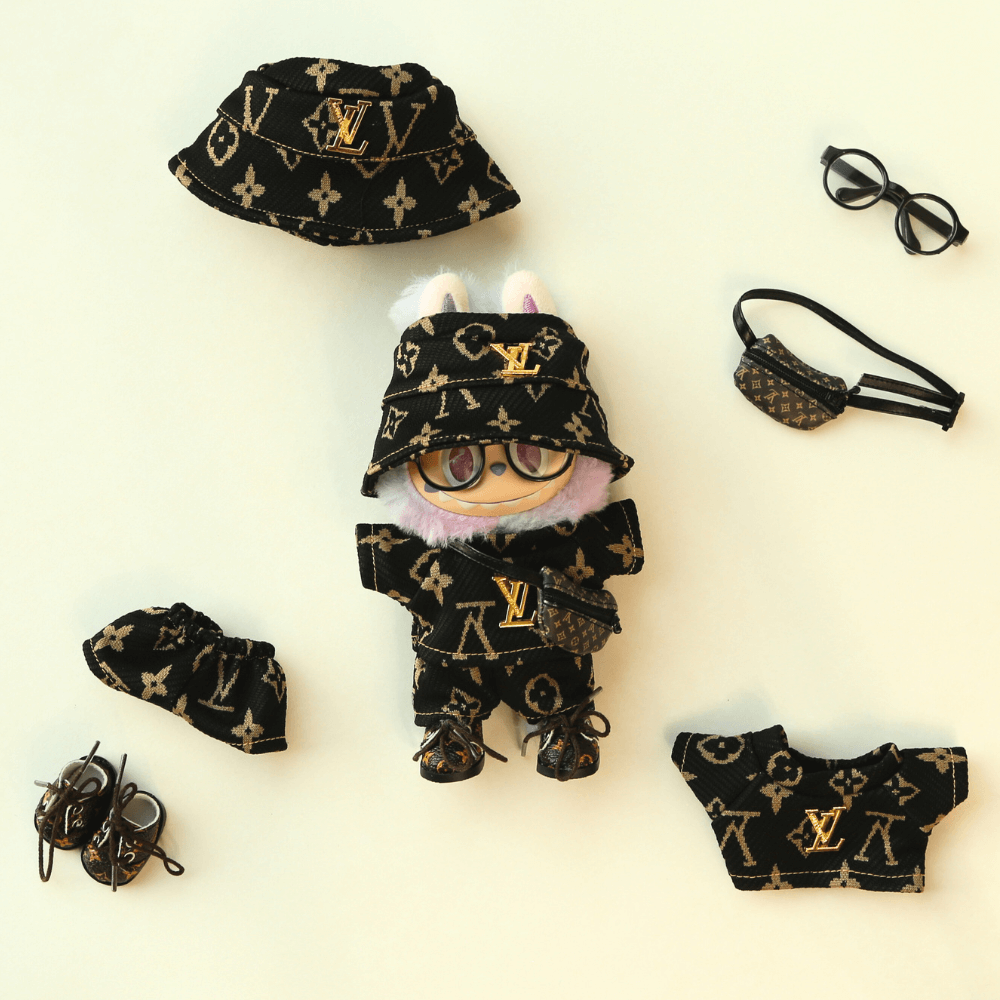 LV Black Monogram Luxe Set