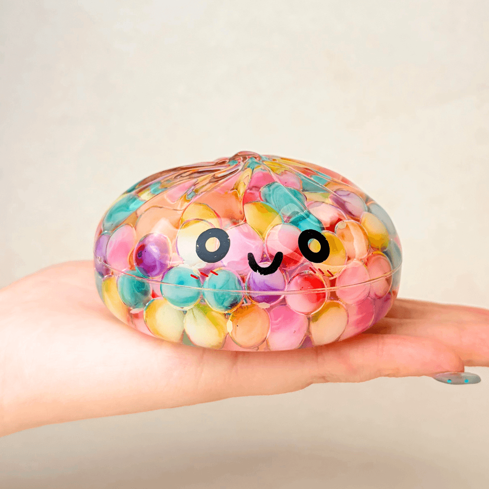 Mystery Color Dumpling Toy - Acrylic Hard Shell, Non-Squeezabl