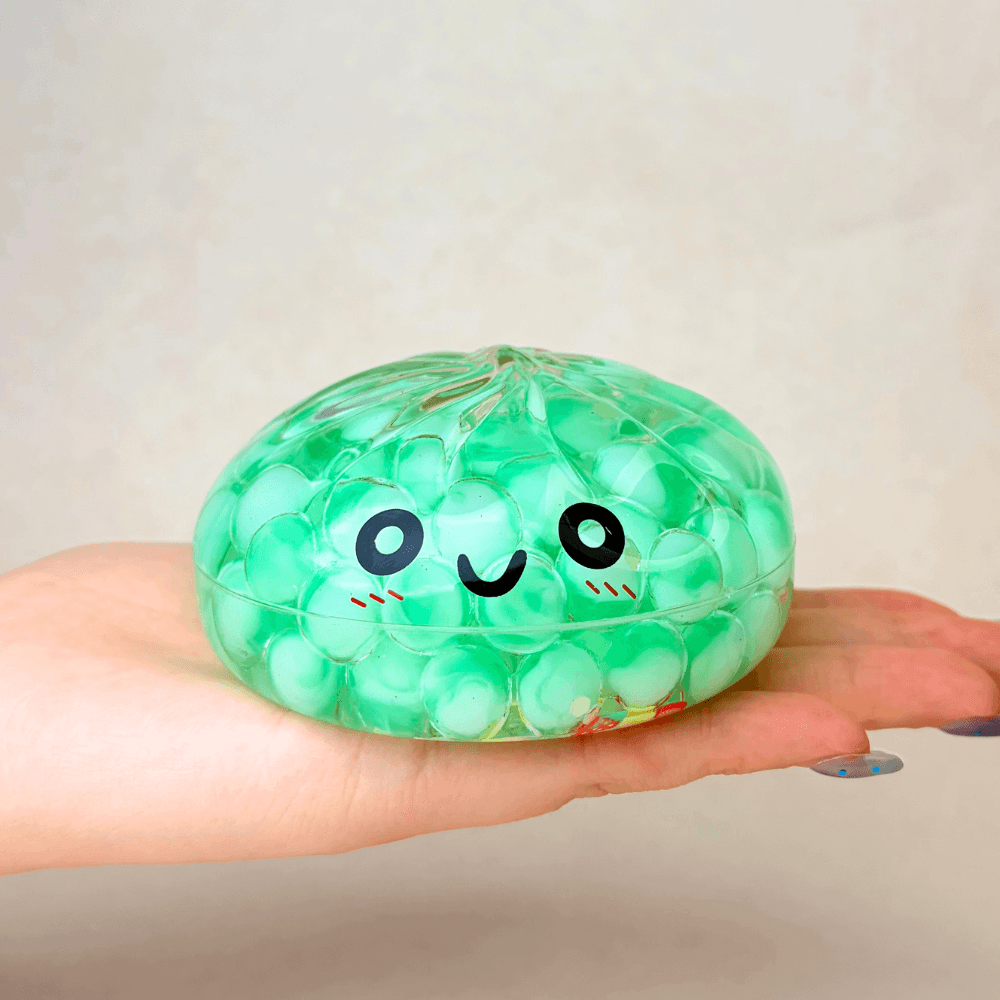 Mystery Color Dumpling Toy - Acrylic Hard Shell, Non-Squeezabl