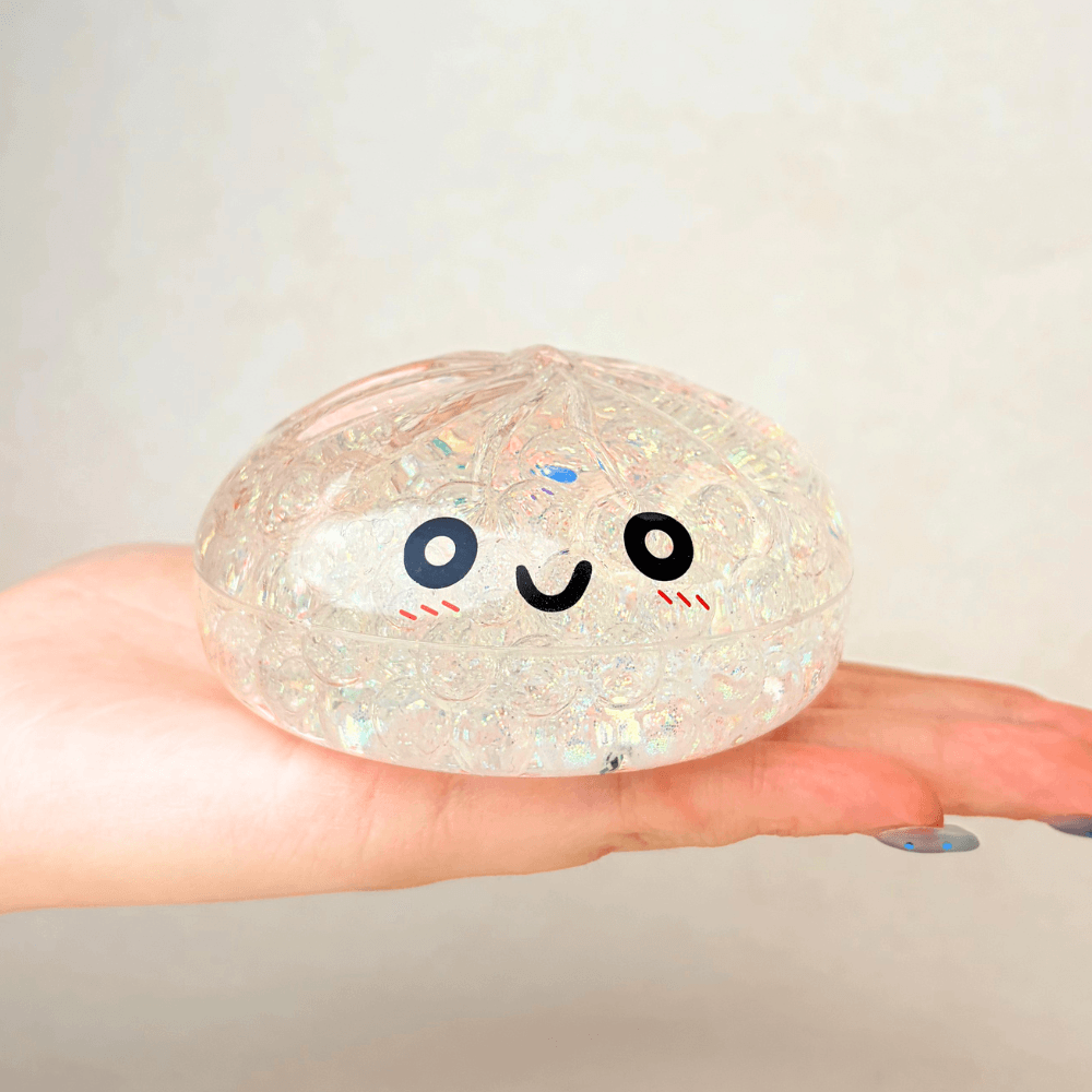 Mystery Color Dumpling Toy - Acrylic Hard Shell, Non-Squeezabl